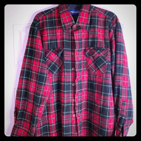 Vintage Windbreaker flannel shirt - Picture 1 of 5